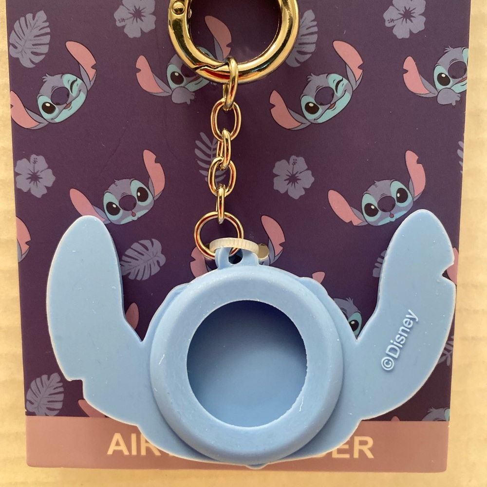 Disney Stitch Airtag Holder Case Cover On Keychain Primark New - Picture 4 of 5